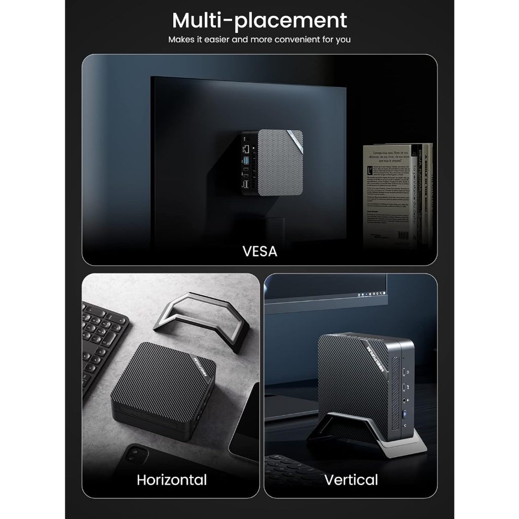 Mini PC AMD UM560xt, Mini PC MinisForum UM560 xt, venus series, AMD Ryzen 5600H, NUC miniforum UM560,máy tính mini AMD