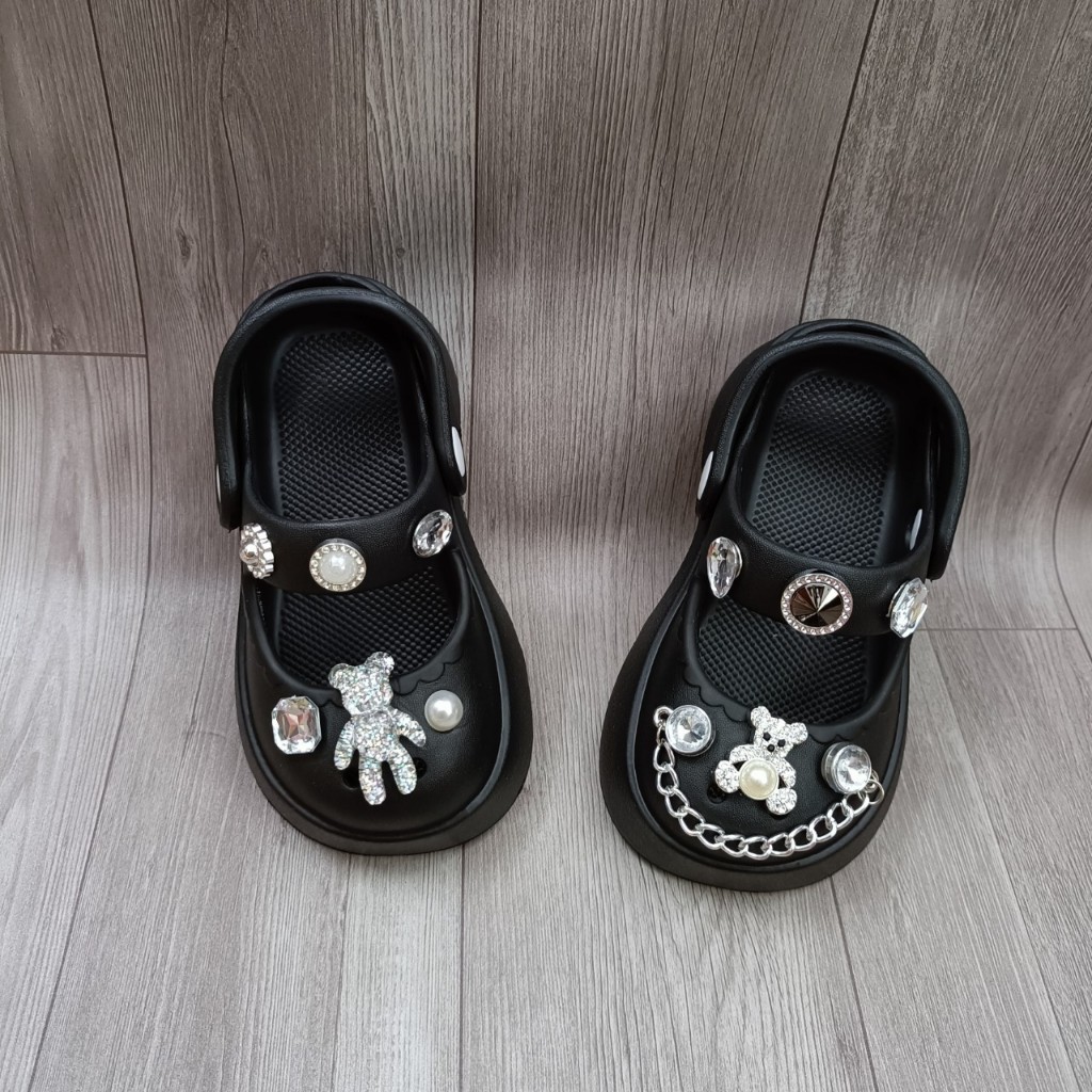 Dép gấu dâu cho bé, suc bé gái có họa dễ thương xinh xắn đi nhẹ êm SU10 hàng đẹp