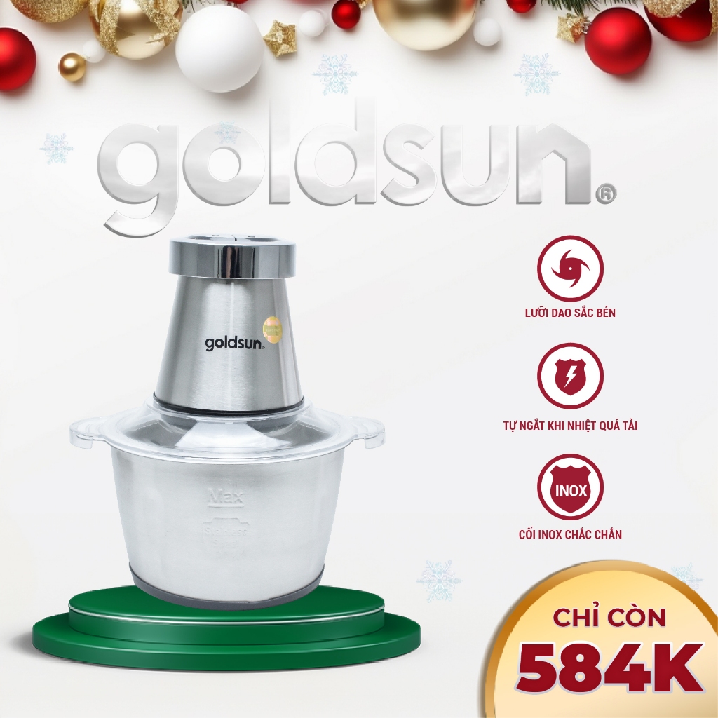 Máy xay thịt Goldsun GMC4741 cối xay làm bằng Inox 304