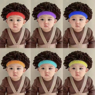 Mũ len cho bé hàng Quảng Châu, nón tóc xù xinh xắn cho bé trai bé gái 0-3 tuổi