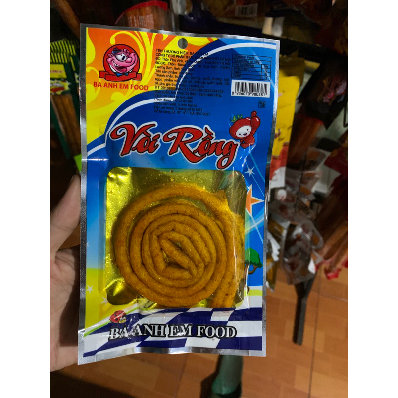 ăn vặt vòi rồng