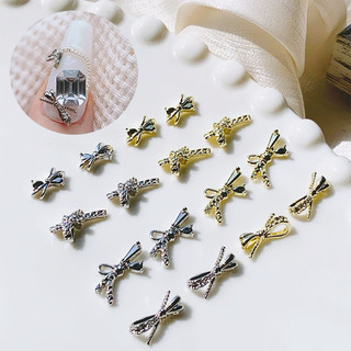 Charm nơ nhí không đá trang trí móng bán lẻ 1 cái