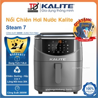  Nồi Chiên Hấp Đa Năng Kalite Steam 7 Dung Tích 7.0Lit - 2600W Hàng Chính Hãng 