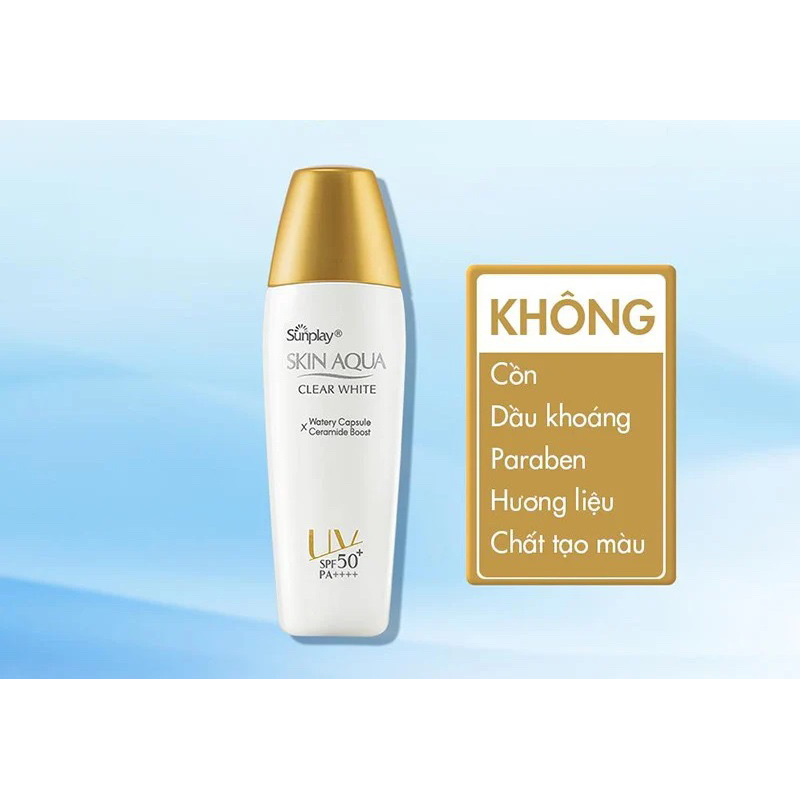 Kem Chống Nắng skinaqua cho da dầu, nâng tone nhẹ