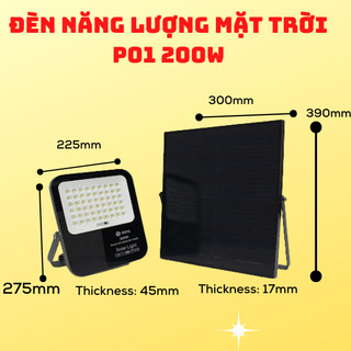 SFLEDSLP01- 200W Đèn Năng Lượng Mặt Trời CITY LIGHT