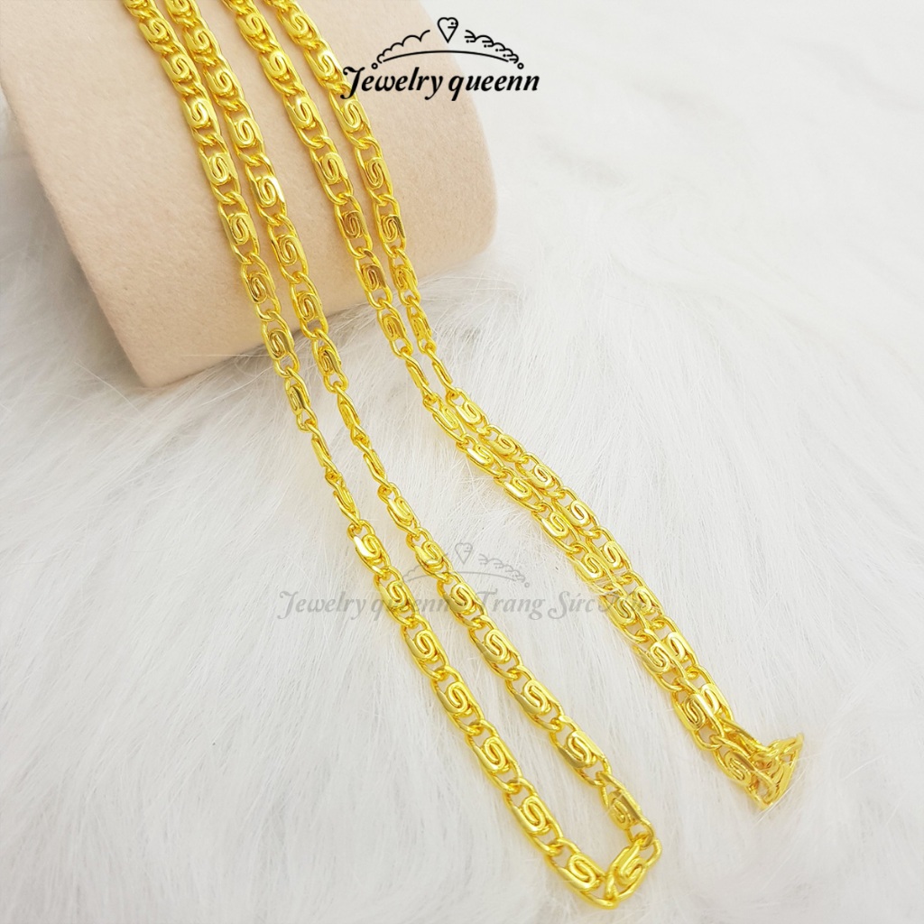 Dây Chuyền Nam Nữ Xi Mã Vàng Dây Gạo Vòng Cổ Thiết Kế Đẹp Mắt Tinh Tế Phong Cách Hàn Quốc | Jewelry Queenn