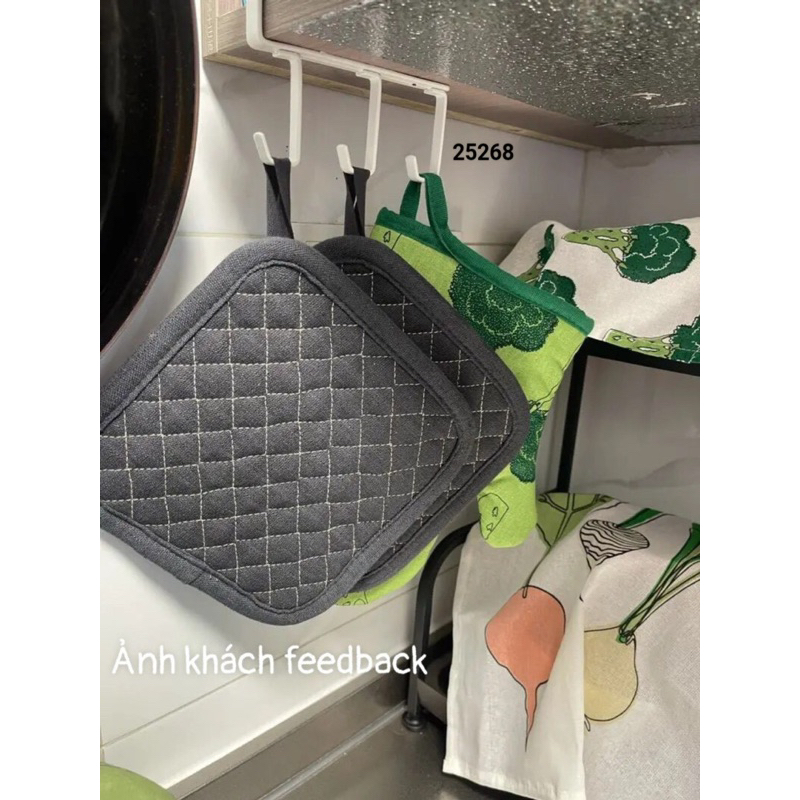 Thanh treo gắn tủ 3 móc IKEA 12cm