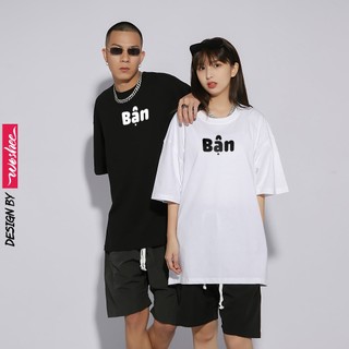 Áo thun hài hước WOSHEE áo thun local brand "BẬN" form oversize co dãn áo thun chế vui nhộn đáng yêu HH003