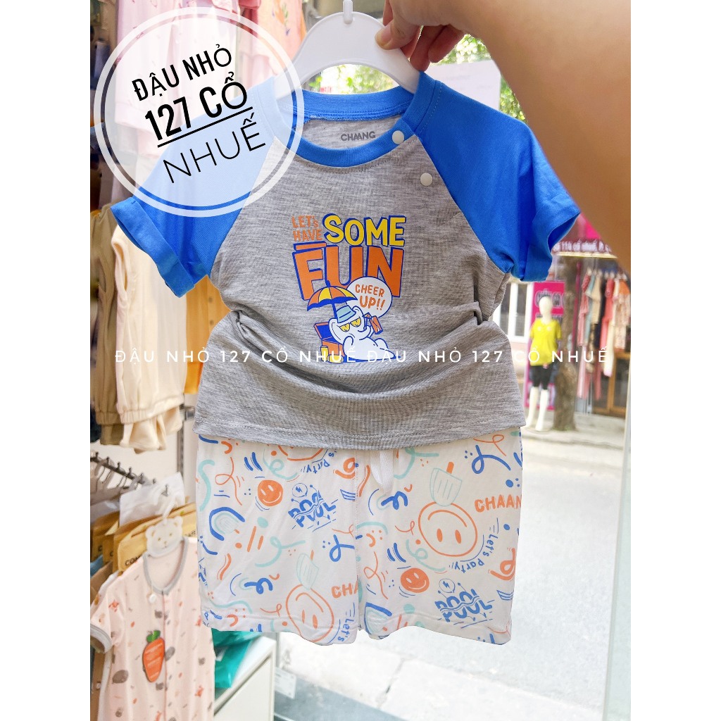 CHAANG Bộ Cộc Tay Cotton Cho Bé 6M-5Y