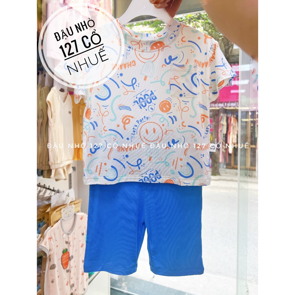 CHAANG Bộ Cộc Tay Cotton Cho Bé 6M-5Y