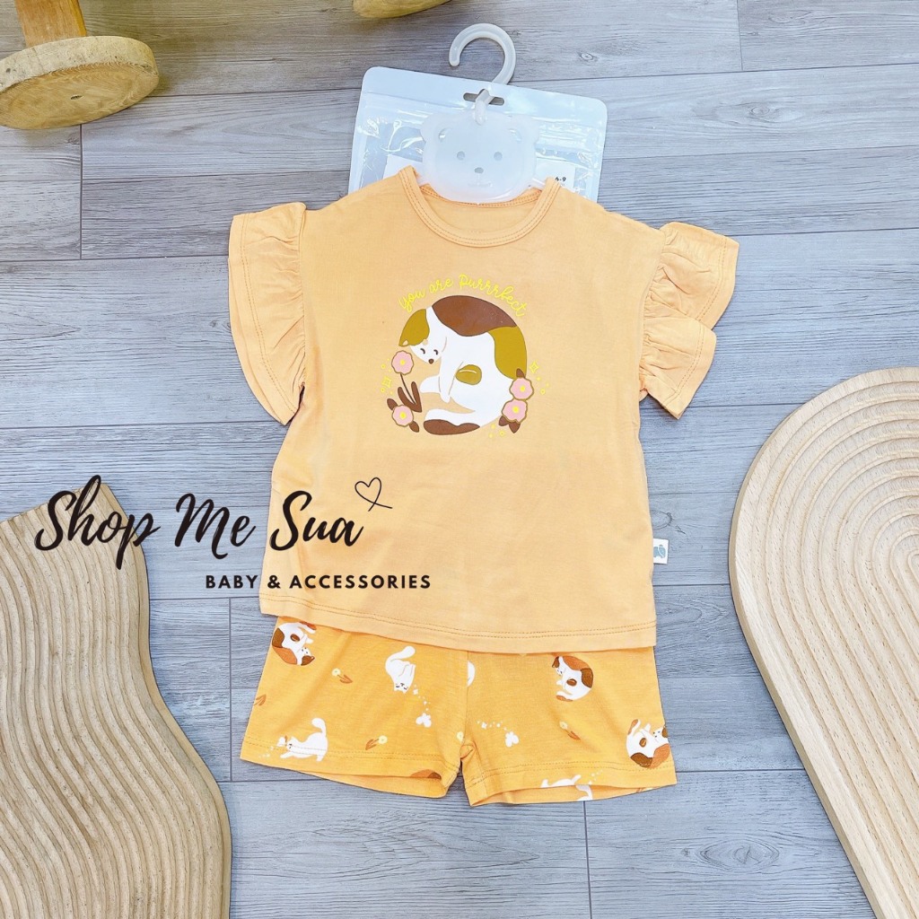CHAANG Bộ Cộc Tay Cotton Cho Bé 6M-5Y