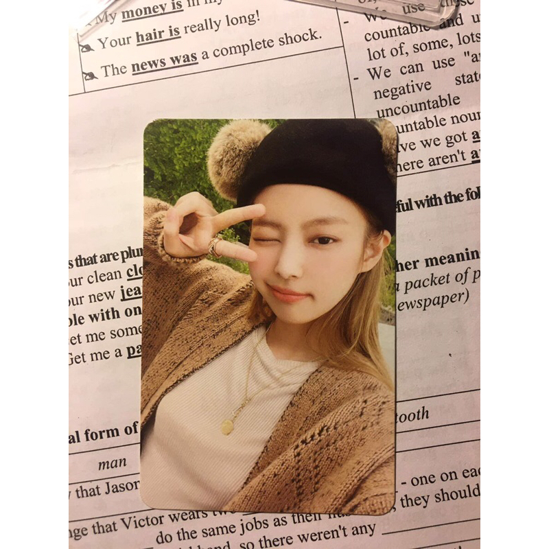 Card Jennie gấu off