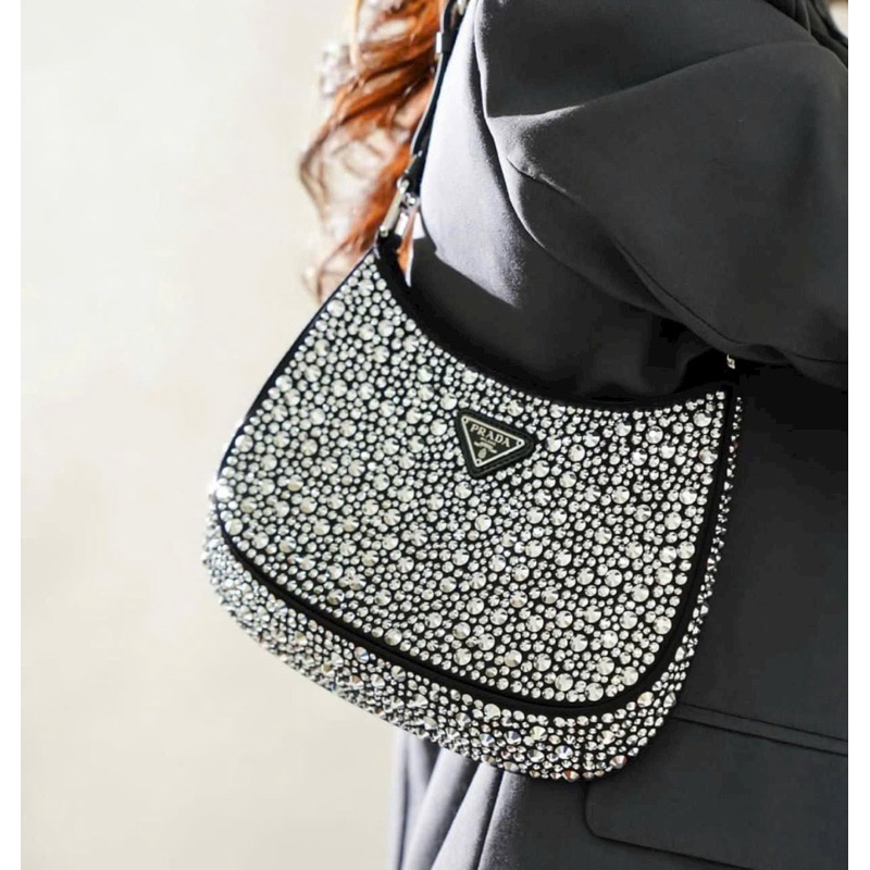 TÚI PRADA ĐÍNH ĐÁ