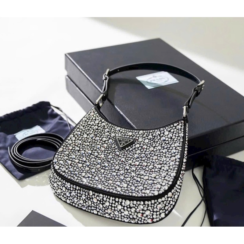 TÚI PRADA ĐÍNH ĐÁ