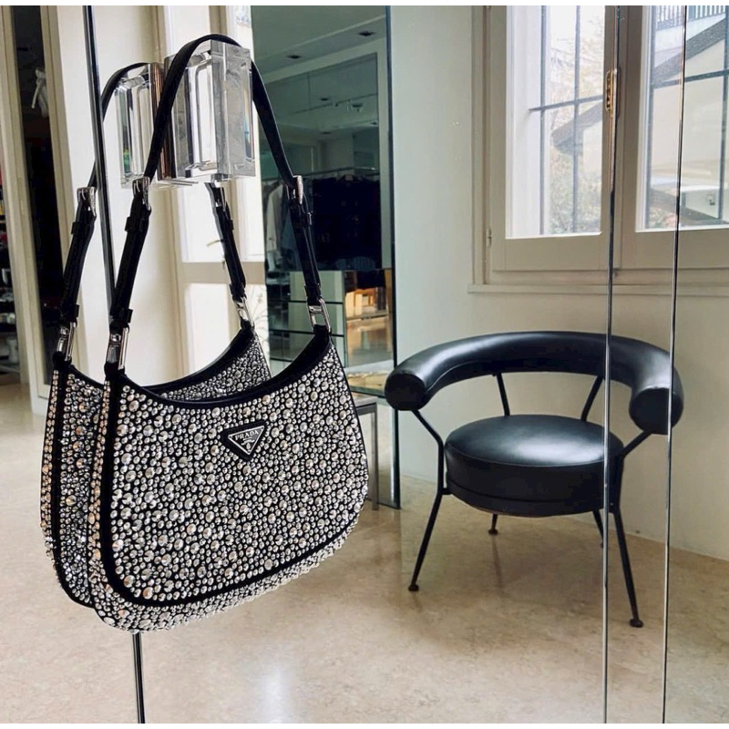 TÚI PRADA ĐÍNH ĐÁ