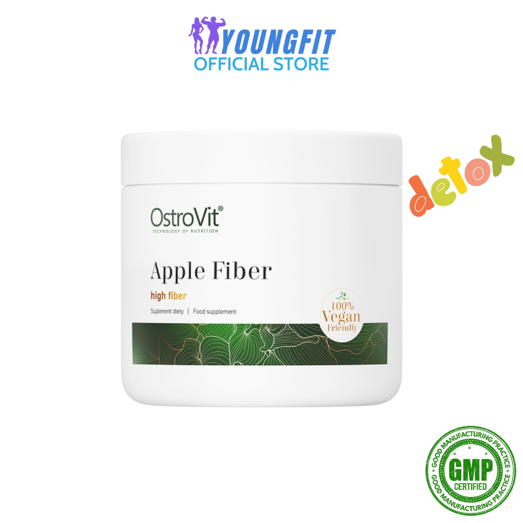 Apple Fiber Chất Xơ Táo Công Thức Cho Làn Da Đường Ruột Khỏe Mạnh OstroVit (40 lần dùng) - YoungFit x Best Nutrition