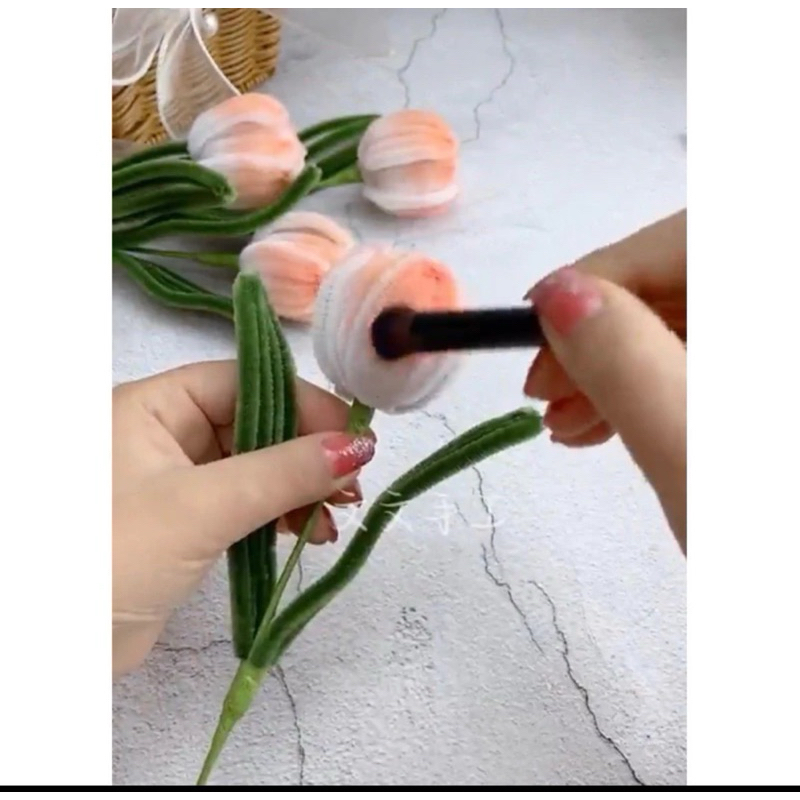 Phấn Tô Màu Hoa Kẽm Nhung Handmade DIY - Hộp 16 Màu Đẹp