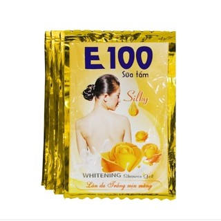 Sữa tắm trắng da E100 dây 12 gói