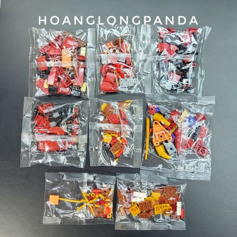 Lắp ráp NINJA CITY 80083 | 71793 Heatwave Transforming Laval Dragon | 489 chi tiết