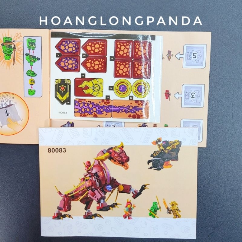 Lắp ráp NINJA CITY 80083 | 71793 Heatwave Transforming Laval Dragon | 489 chi tiết