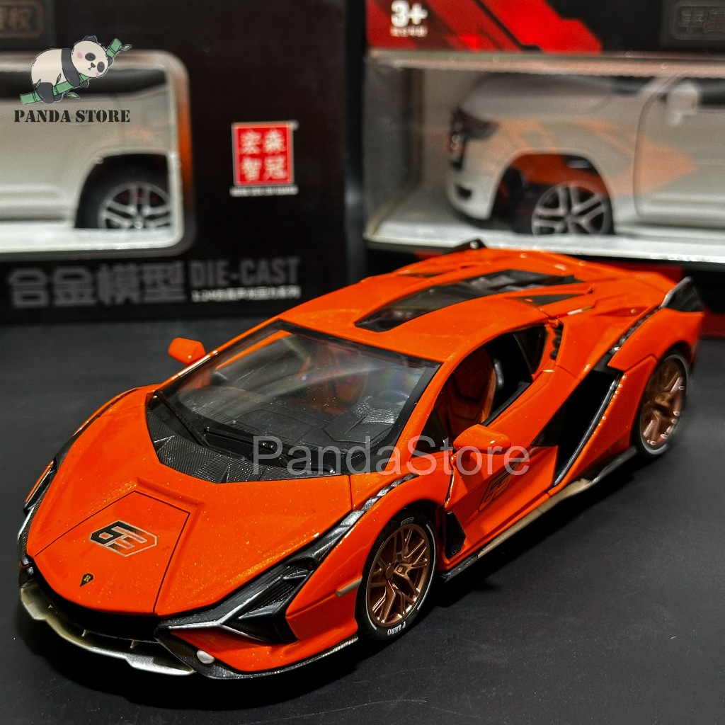 🔥Mô hình xe ô tô Lamborghini Sian tỉ lệ 1:24 khung thép chắc chắn