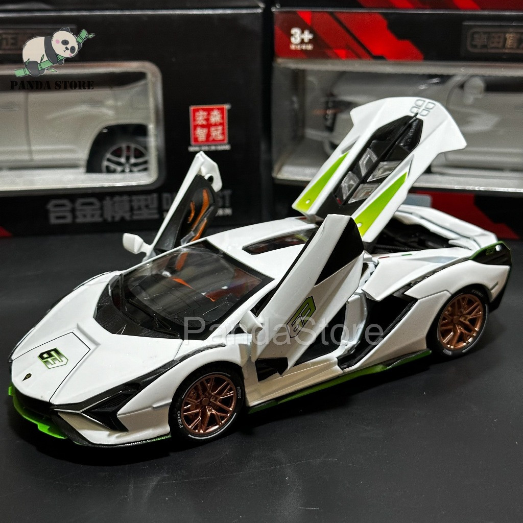 🔥Mô hình xe ô tô Lamborghini Sian tỉ lệ 1:24 khung thép chắc chắn