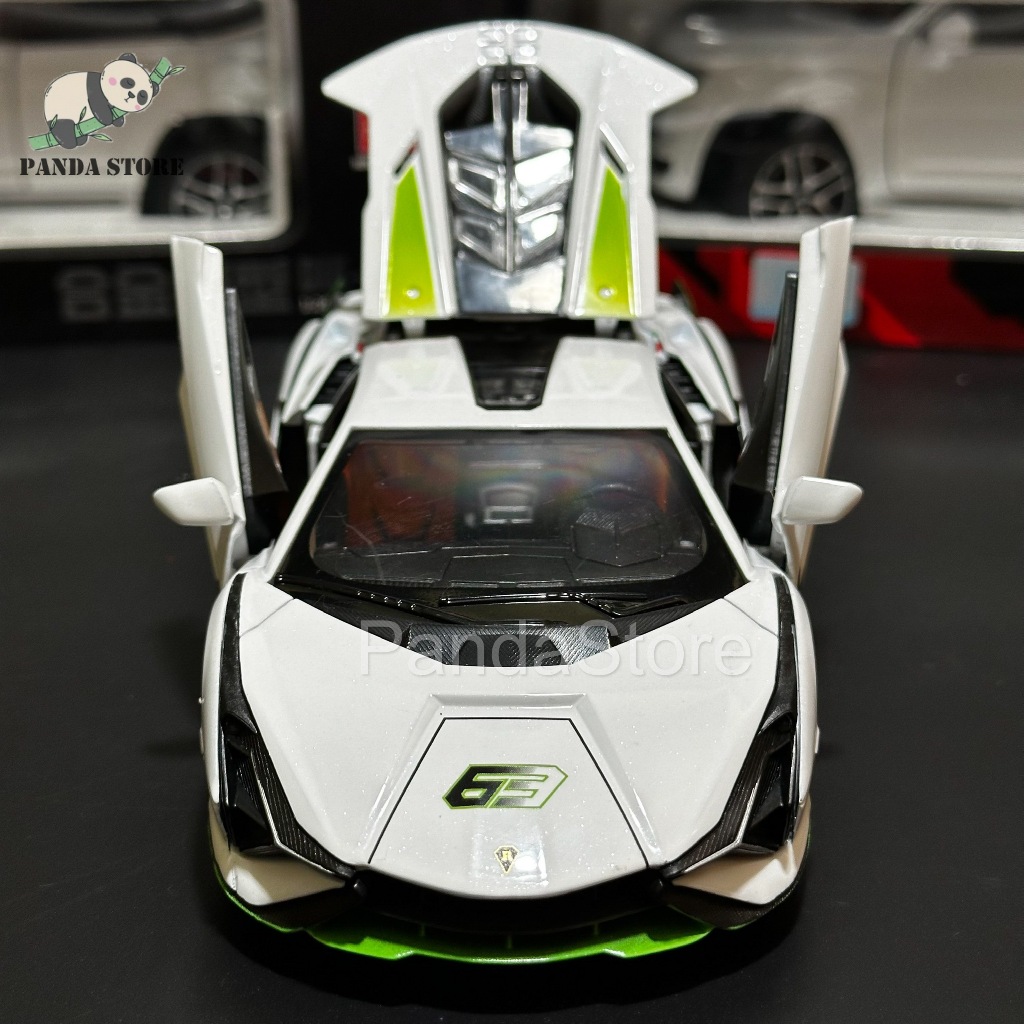🔥Mô hình xe ô tô Lamborghini Sian tỉ lệ 1:24 khung thép chắc chắn