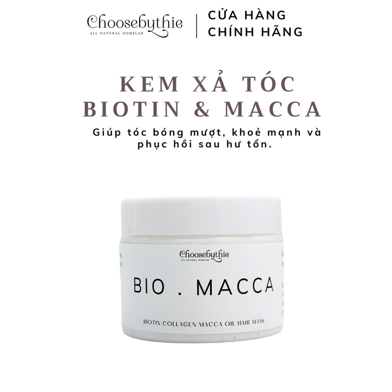 Ủ tóc Biotin Hạt Macca phục hồi độ ẩm tự nhiên cho tóc giúp tóc suôn mượt chắc khỏe  - Choosebythie