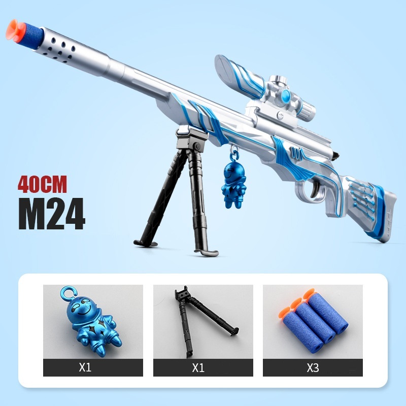 Đồ chơi nhập vai đột kích, Đồ chơi viên xốp có thể chơi cùng hạt nở 3-4mm, M416, M24, Đồ chơi đột kích