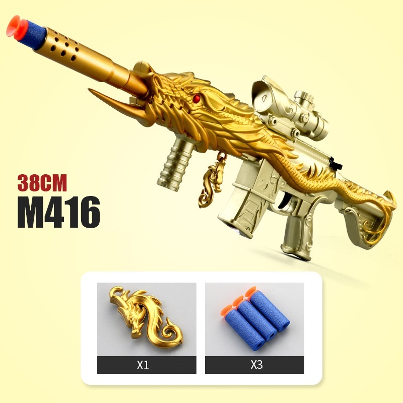 Đồ chơi nhập vai đột kích, Đồ chơi viên xốp có thể chơi cùng hạt nở 3-4mm, M416, M24, Đồ chơi đột kích