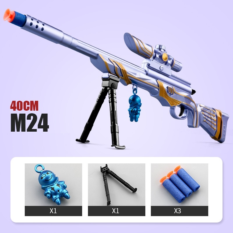 Đồ chơi nhập vai đột kích, Đồ chơi viên xốp có thể chơi cùng hạt nở 3-4mm, M416, M24, Đồ chơi đột kích
