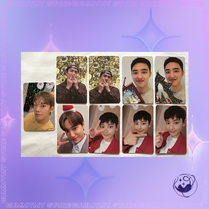 EXO - thẻ bo góc Pink Christmas chính hãng