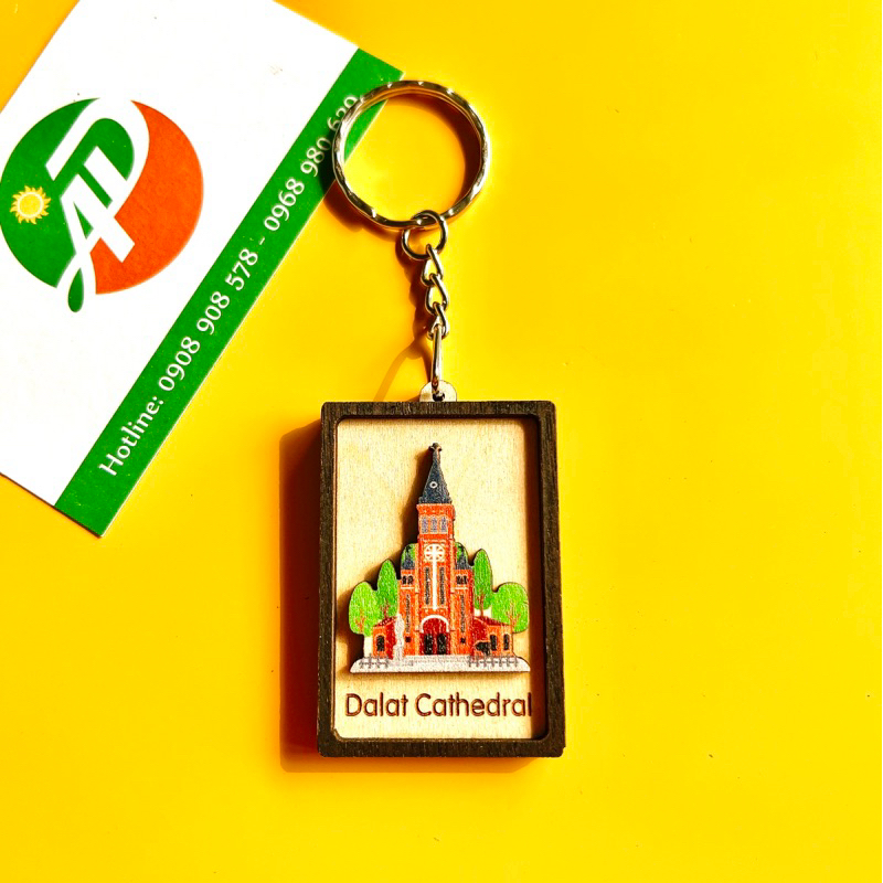 Móc khóa Gỗ 3D - souvenir keychan
