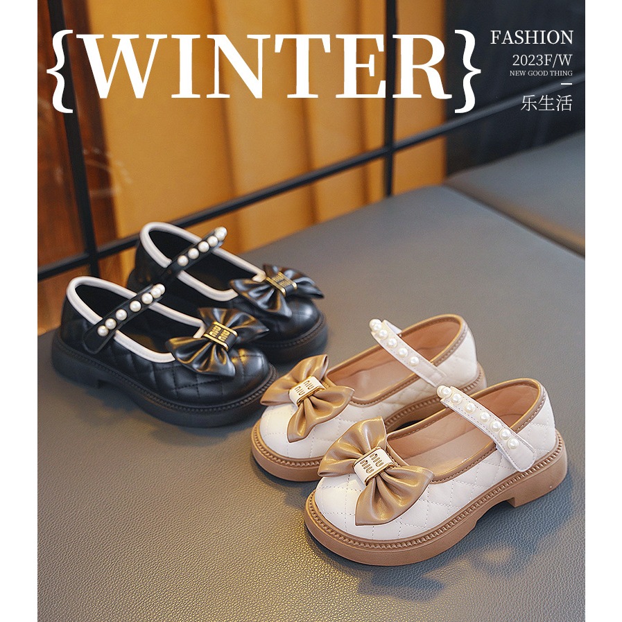 Giày búp bê nơ da mềm HOT 2024 mã xd-850 Quảng Châu cao cấp cho bé gái từ 2 tuổi đến 15 tuổi