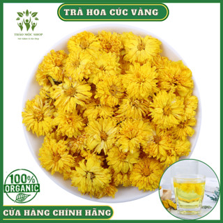 ✅[HÀNG CAO CẤP]Trà Hoa Cúc Vàng Sấy Khô 200gr Hoàng Cúc Nguyên Bông Tự Nhiên Tại Thảo Mộc Shop