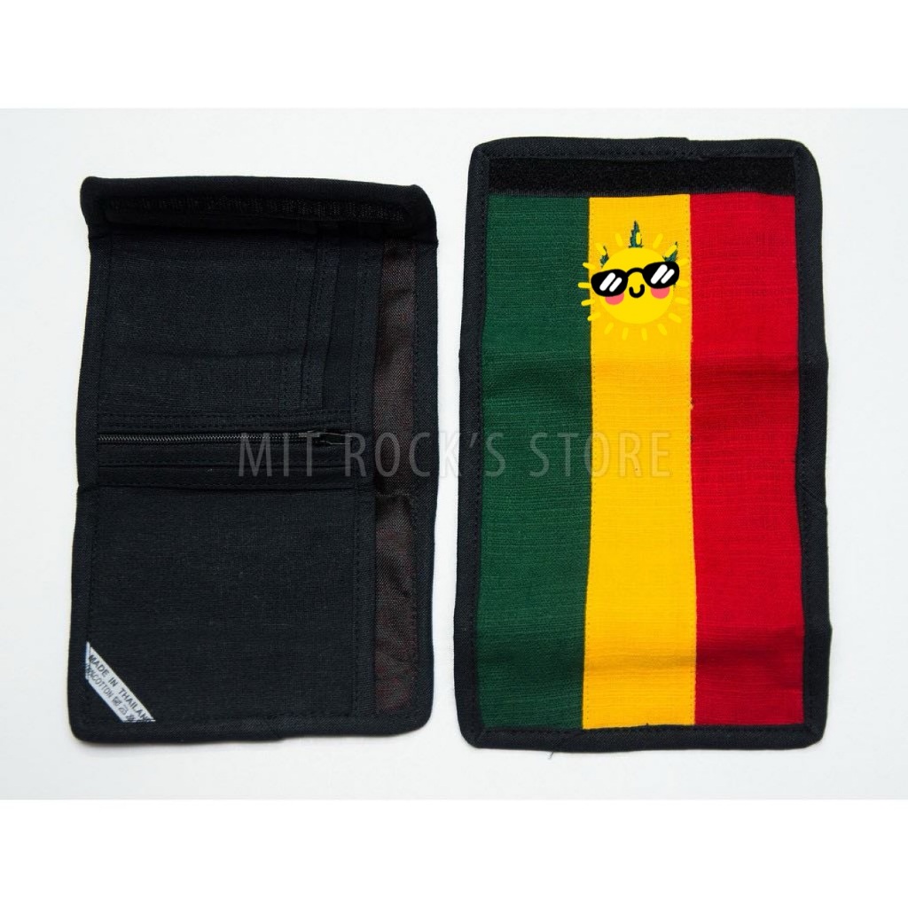 Ví Rasta hình Lá - Kích thước 14 x 11 cm - Ví handmade Thái Lan