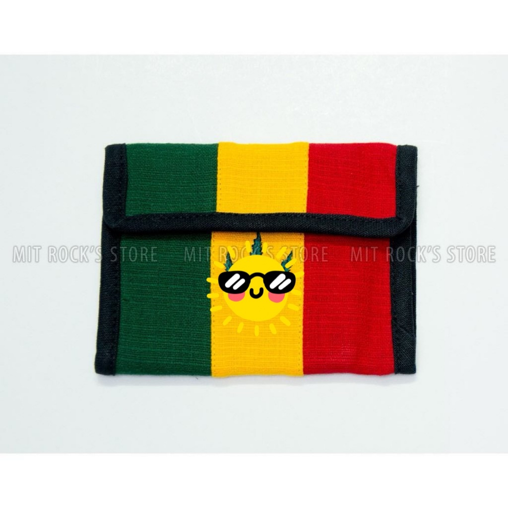 Ví Rasta hình Lá - Kích thước 14 x 11 cm - Ví handmade Thái Lan