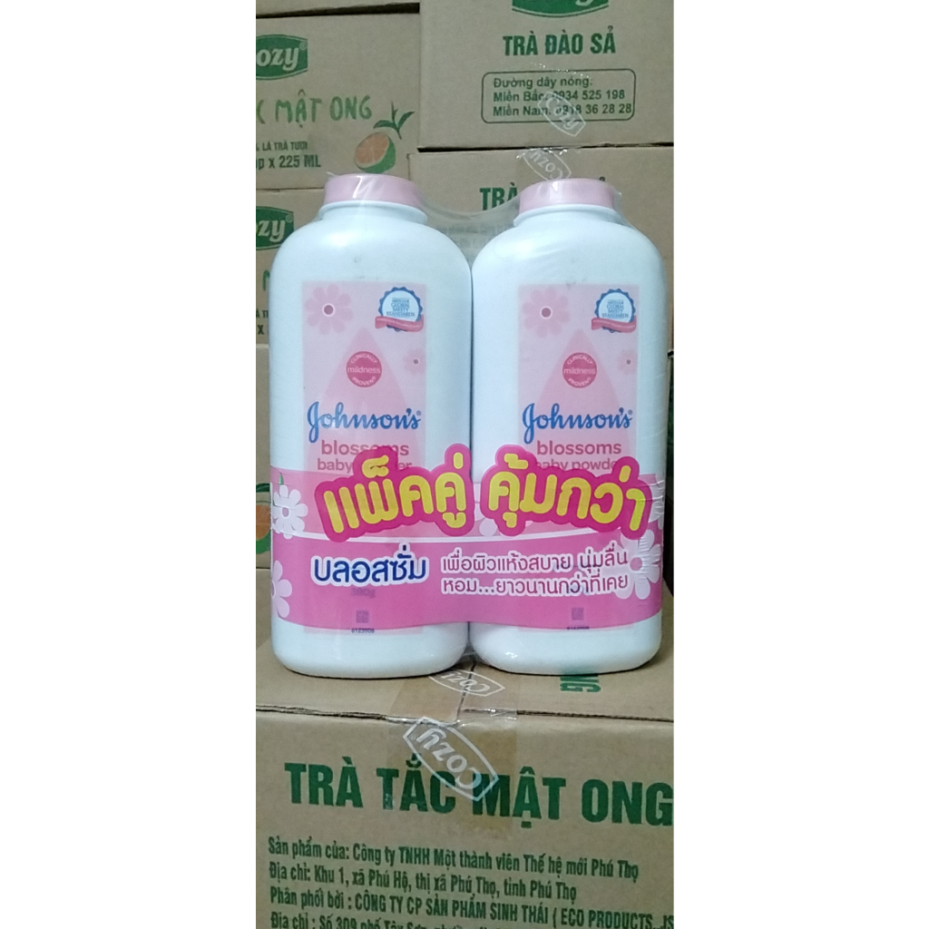 Combo lốc 6 chai phấn thơm Johnson's Baby hương hoa 100gr / 180gr / 380gr