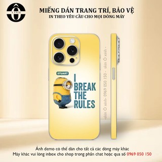 Dán Skin cho IPhone và các dòng máy Android in hình minion cực đẹp