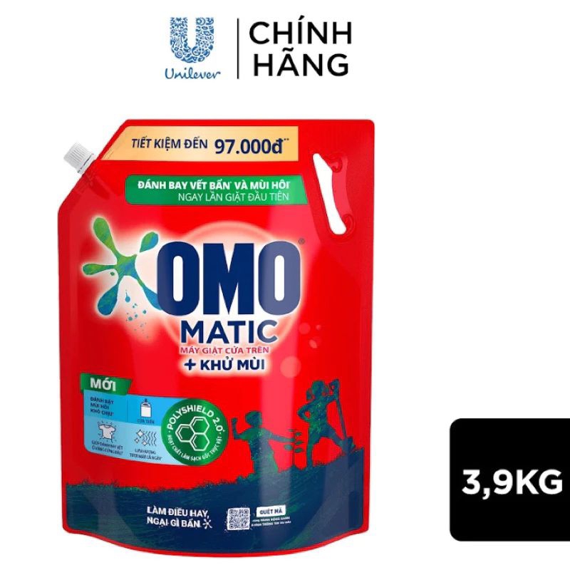 Nước giặt omo matic cửa trên