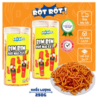 Bim bim phô mai cay rột rột giòn cay đậm vị hộp 250g