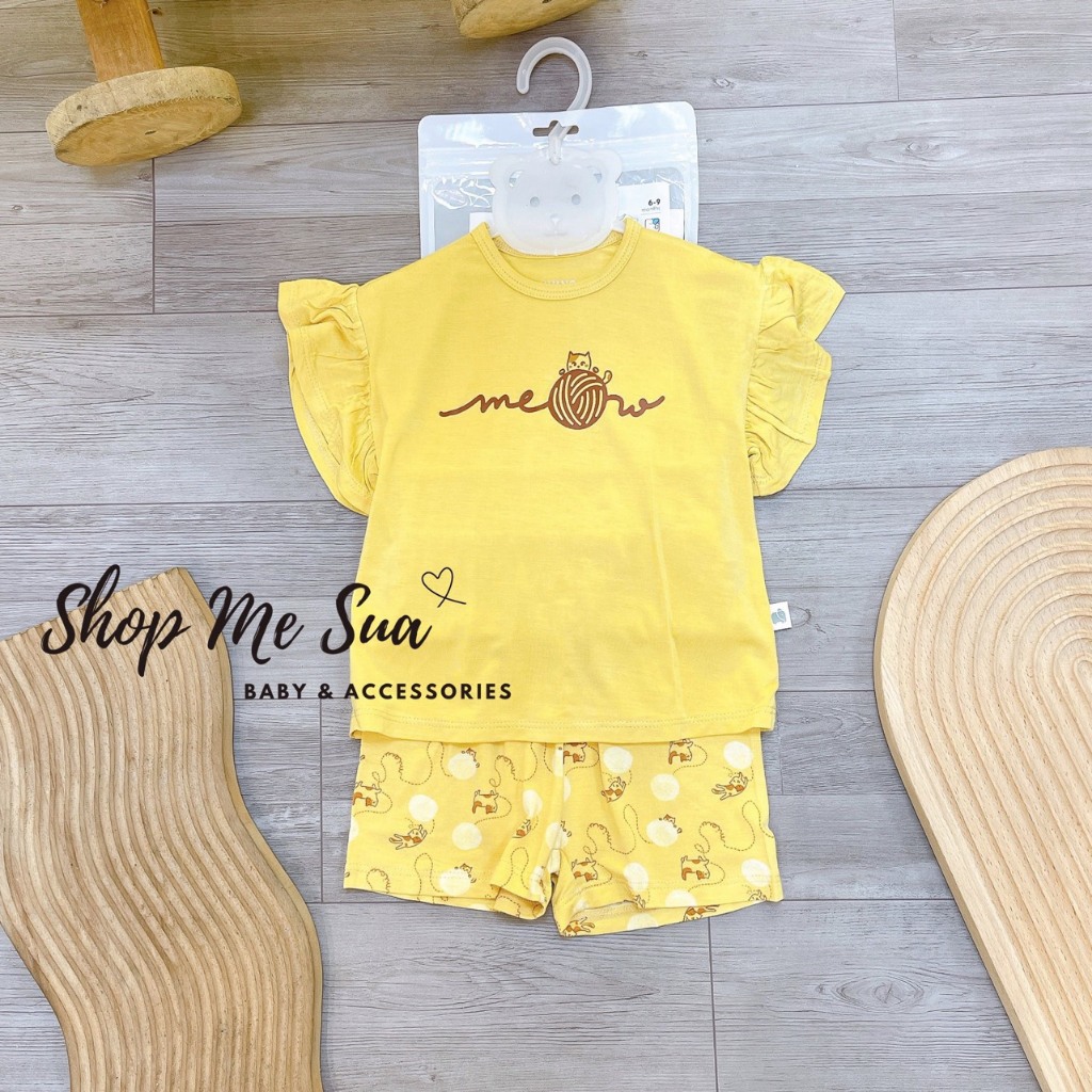 CHAANG Bộ Cộc Tay Cotton Cho Bé 6M-5Y