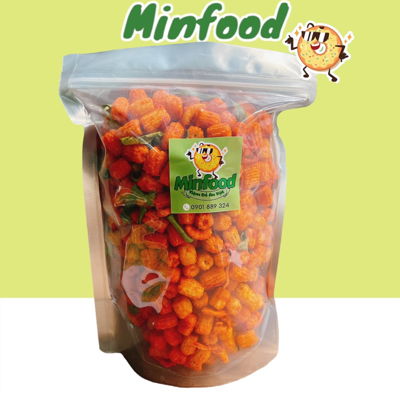 Nui sấy khô bò lá chanh tẩm gia vị thơm ngon Minfood ăn vặt 500G