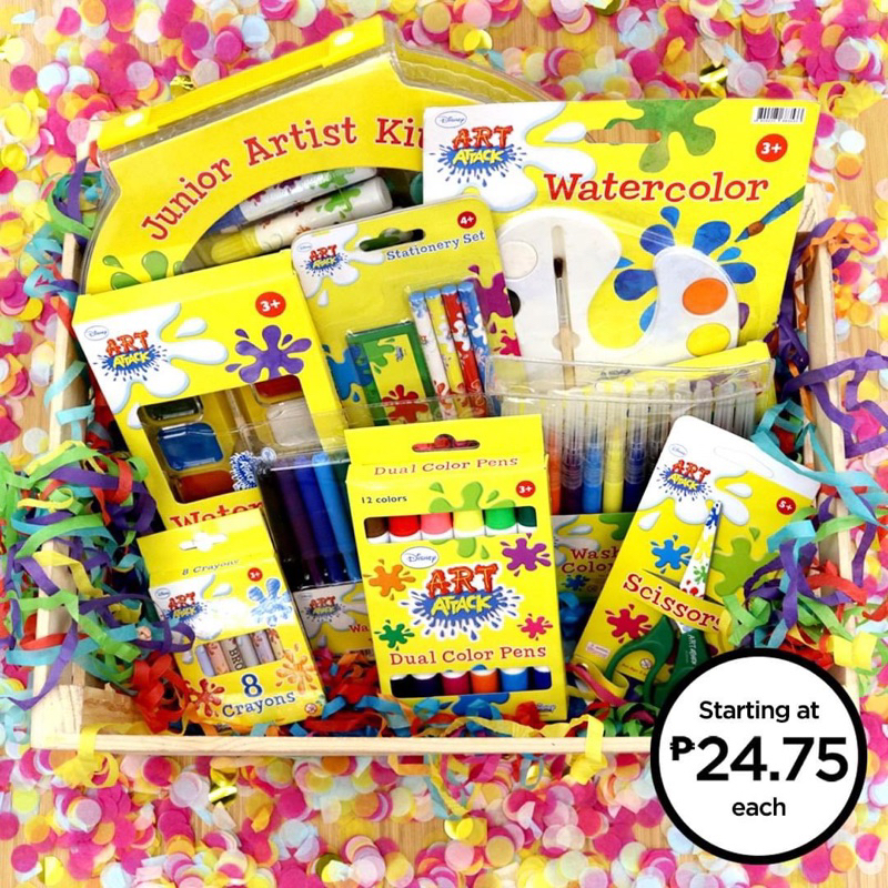 Bảng 12 màu nước Disney Art attack cho bé