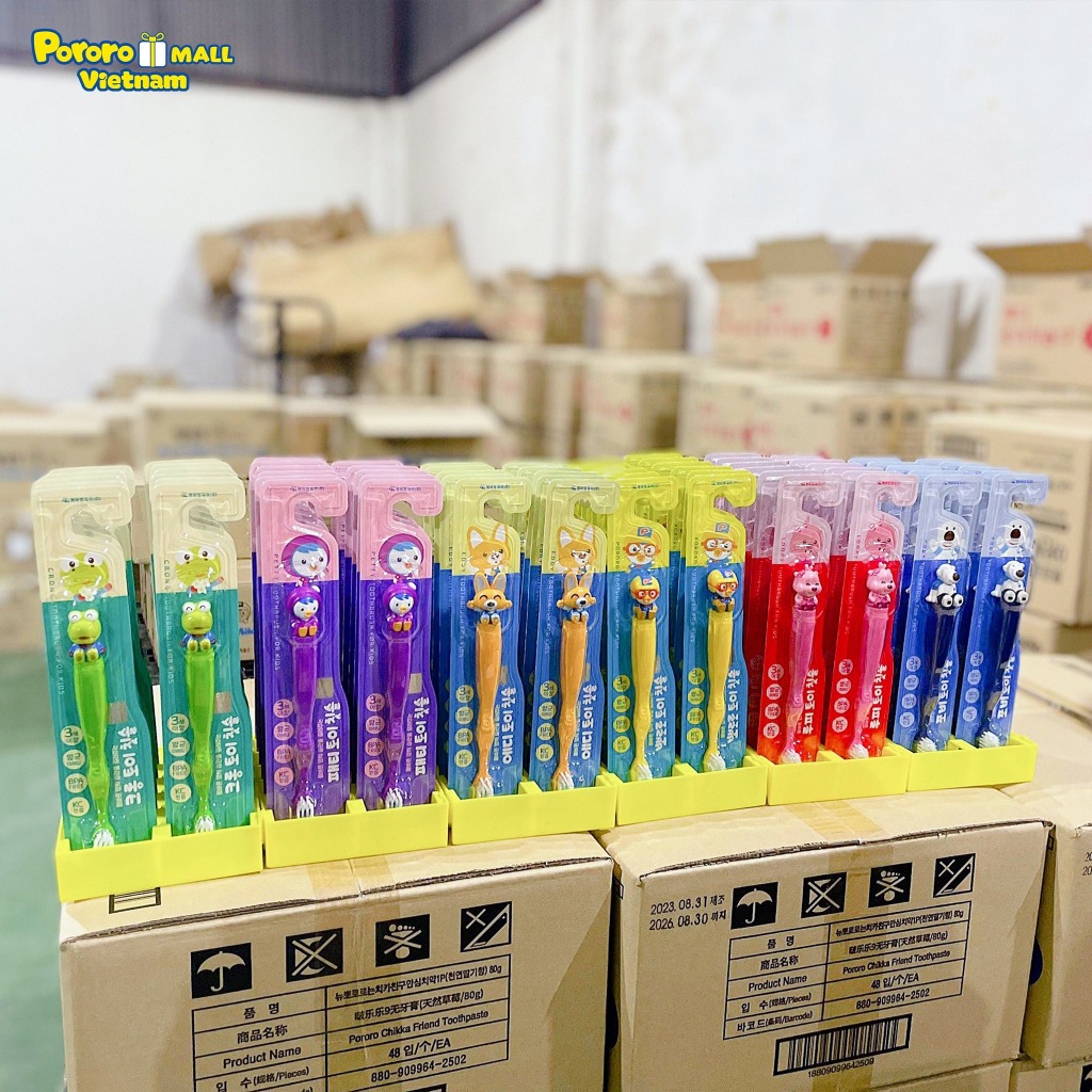 Bàn Chải Đánh Răng Cho Trẻ Em PORORO Toothbrush