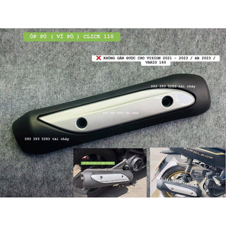 Ốp pô click 110 gắn cho vario 2015 - 2020 / vision 2015 - 2020 / ab 2015 - 2020