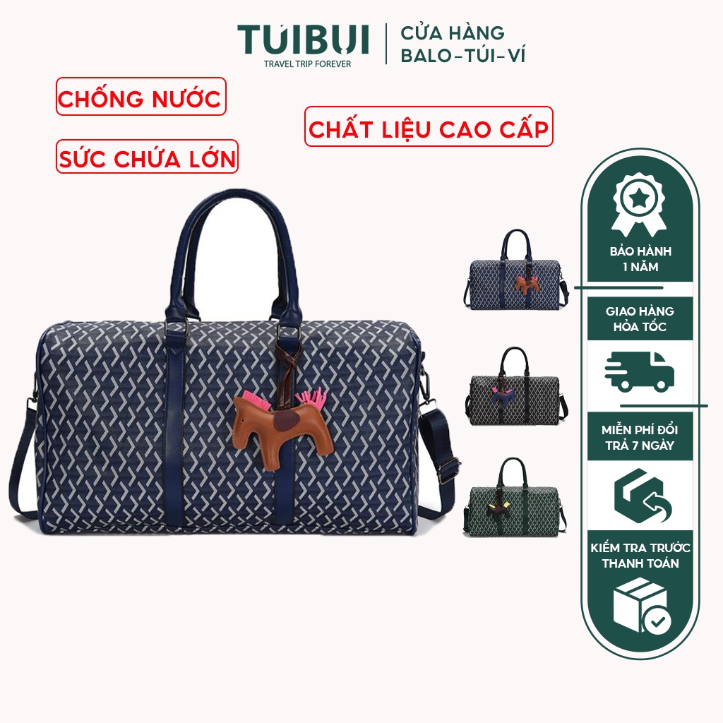 Túi xách du lịch dung tích lớn, chất liệu da PU chống nước, thiết kế cao cấp.