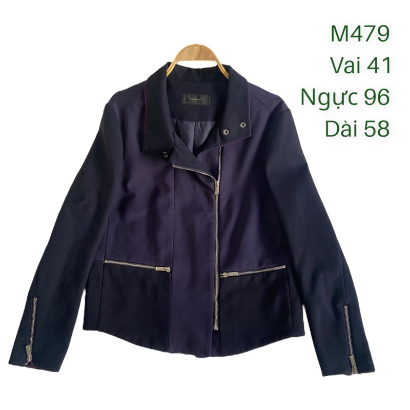 Áo khoác M479 lỗi up ảnh cuối kiểu đắp tà khoá zip chất vải siêu dày dặn 2 lớp 2hand Hàn si ảnh thật