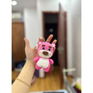 Bé gấu dâu cute, dễ thương, gấu dâu len móc, hanmade 🐻🍓