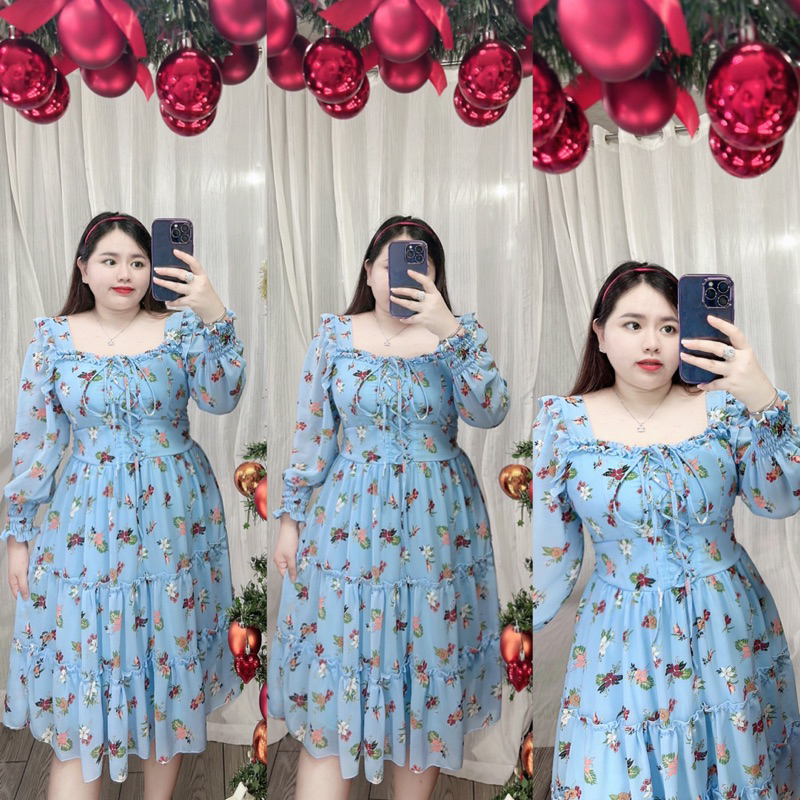 Đầm đan dây tay dài